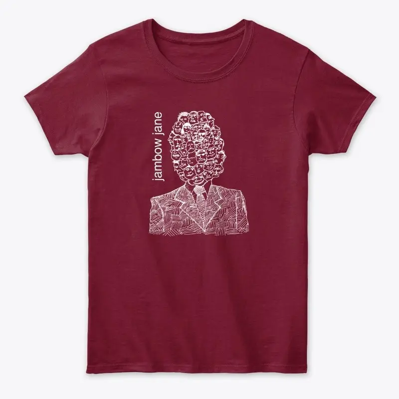 Jambow Jane Head T-Shirt white design