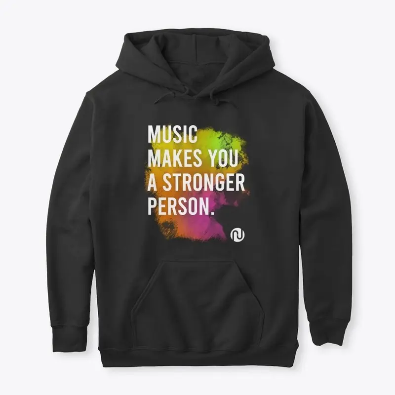 MUSIC MAKES YOU A STRONGER PERSON Black